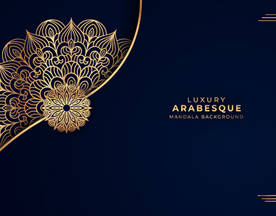 Luxury Arabesque Mandala Background