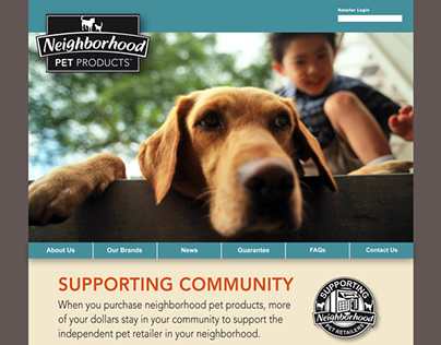 Neighborhood Pet Products Website Design