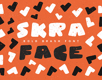 Skra face: A bolf gritty handdrawn font