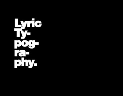 Lyric Typography