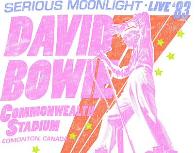 David Bowie graphic tee