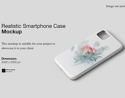 Realistic Smartphone Case Mockup