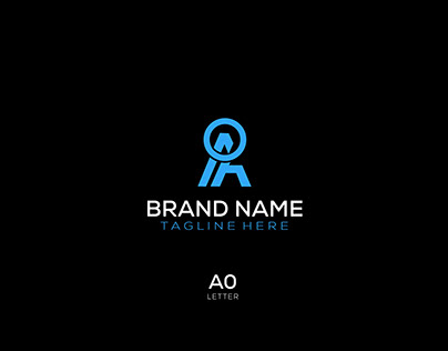 Modern A O letter logo design -logos