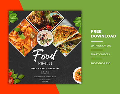 Food Banner Design- Free Download