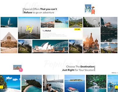 Travel Agency UI/UX Design and Website Design