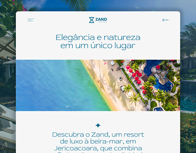 Zand - Luxury Resort (Web design)