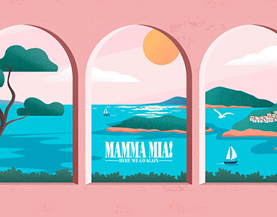 Mamma Mia - Stage Illustrations