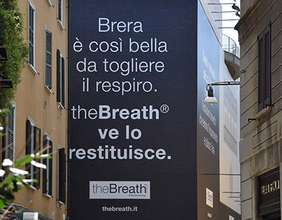 Maxi affissione theBreath® Milano Brera