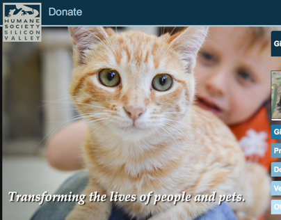 Humane Society Silicon Valley Donate Page