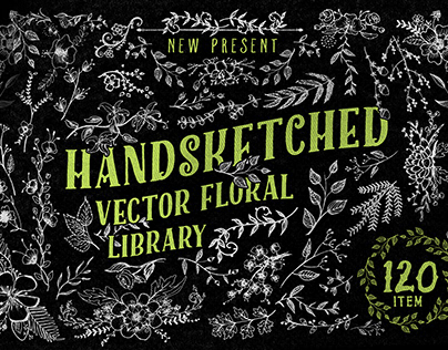 Handsketched Floral Libary