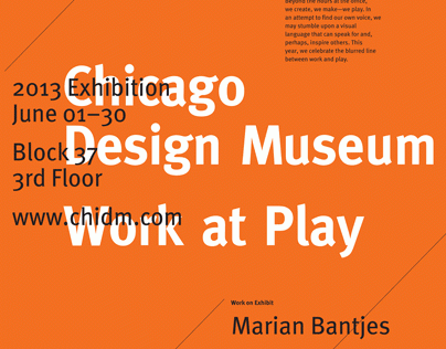 Chicago Design Museum 2013 Poster Series