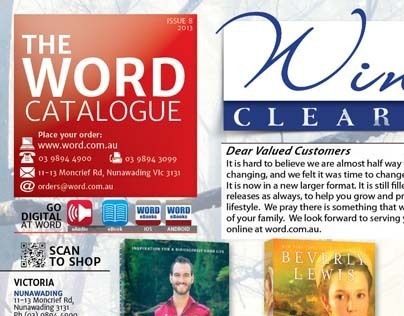 Word Bookstores Catalogue Redesign