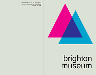 Museum Brochure in The International Typographic Style