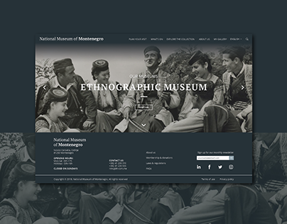 University Project / National Museum of MNE Website