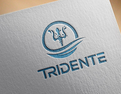 tridente-icon-flat-logo-design