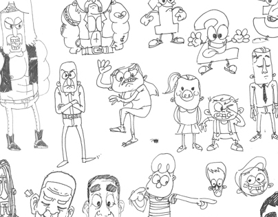 cartoon sketches