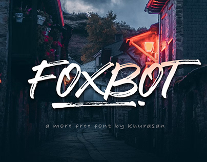 Foxbot free font for commercial use