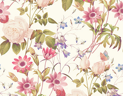 Project thumbnail - Subtle Floral Seamless Pattern