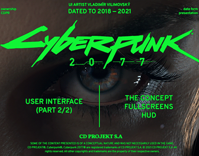 Cyberpunk 2077—User Interface (Part 2)