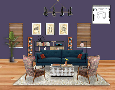 Beatnik Mod Living Room