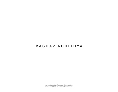 Branding for Raghav Adhithya