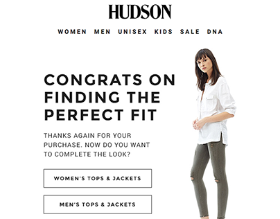 Hudson Jeans - Post Purchase