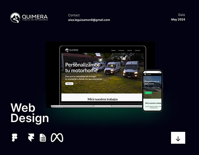 Quimera Motorhomes | UX/UI Desing