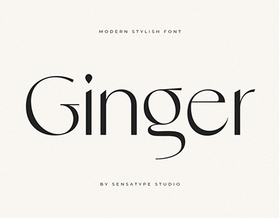 Ginger – Modern Stylish Font