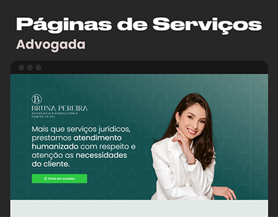 Página de Serviços - Advogada Bruna Pereira
