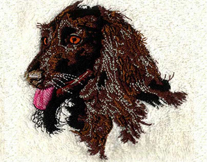 Delightfully Shaggy Dog Embroidery Design