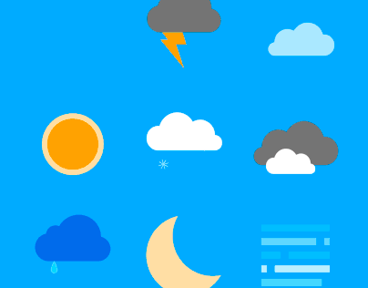 Animated weather icons