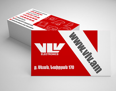 business card "VLV electronics"