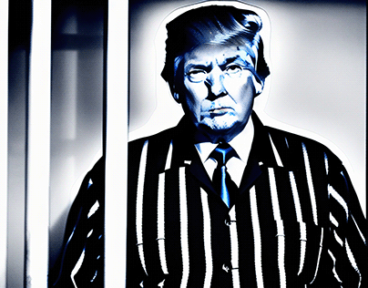 Donald Trump wird ins Gefängnis gesteckt