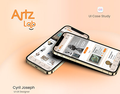 Artzlab ios app (UI Case Study)