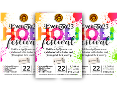Holi Festival Flayer Design