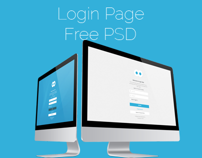 Login Page PSD Template Free