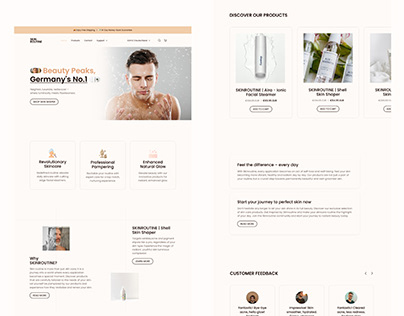SkinRoutine Website Design
