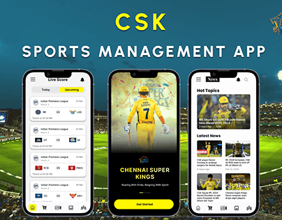 CSK Sports Management App: UI/UX Case Study