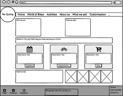 Re-Cycling Wireframe