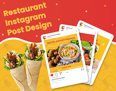 Shawarma House | Restaurant Instagram Post Design
