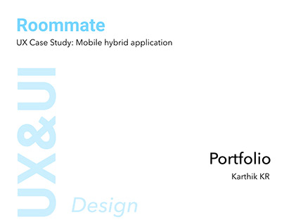 UX Case study: Roommate mobile application
