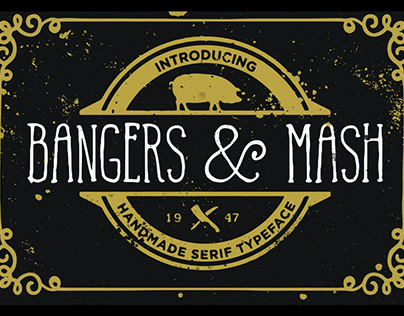 Bangers and Mash Font😘