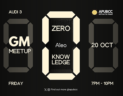 APUBCC GM Meetup: Zero Knowledge with ALEO