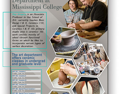 promote Mississippi college on the ceramic department