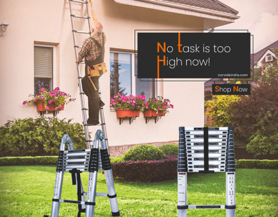 Collapsible telescopic ladder perfect for your home