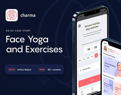Charma iOS App / Face Yoga Exercises