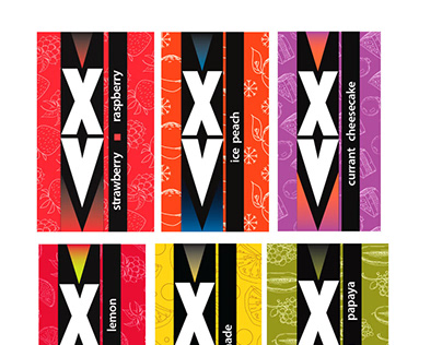 ПАР XV series label design