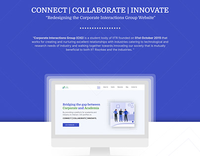 Website Redesign - Corporate Interactions Group, IITR