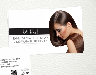 Diseño de tarjeta de fidelización para Capelli