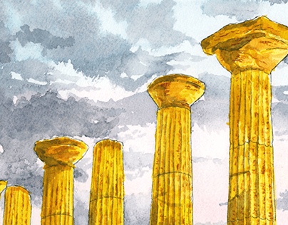 Pillars of Hercules' temple
